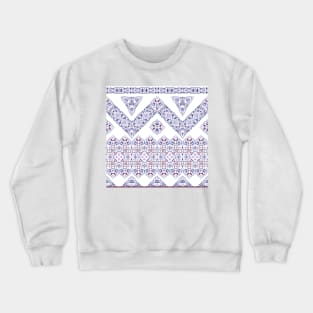 Arabic ornate violet pattern Crewneck Sweatshirt